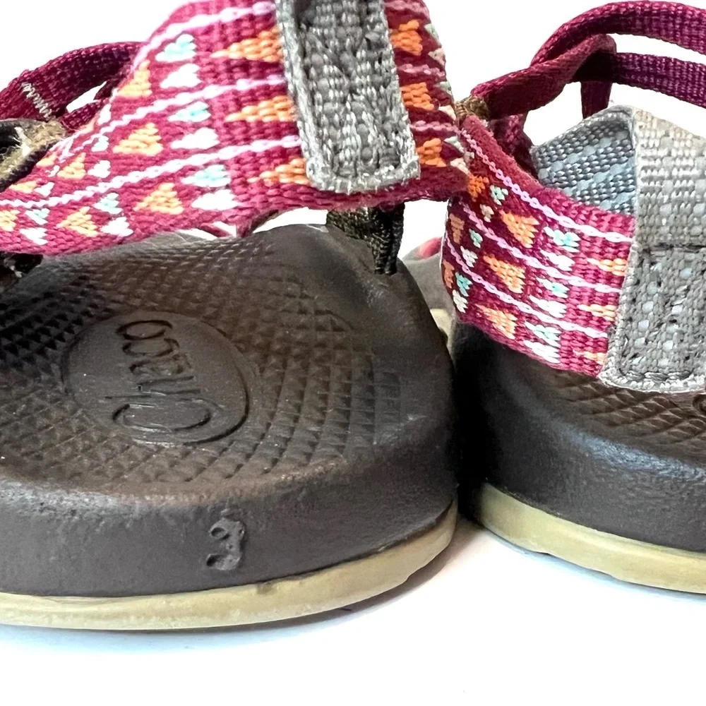 Chaco Girls Youth Z Cloud Double Strap Sandals Sz 3